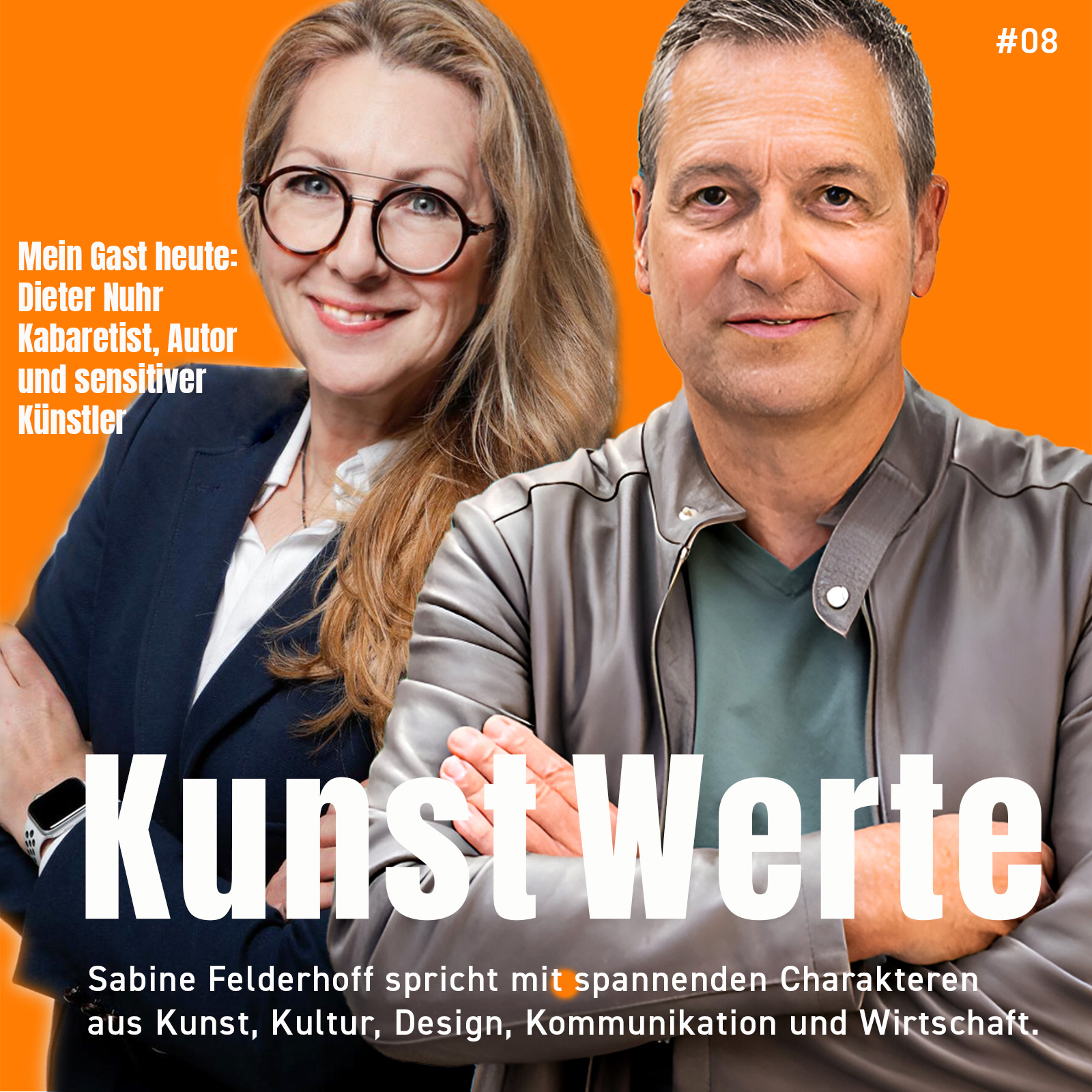 Dieter Nuhr Kabarettist, Satiriker, Autor und bildender Künstler im Kunst Werte Podcast mit Sabine Felderhoff, Fotografin und Markenspezialistin